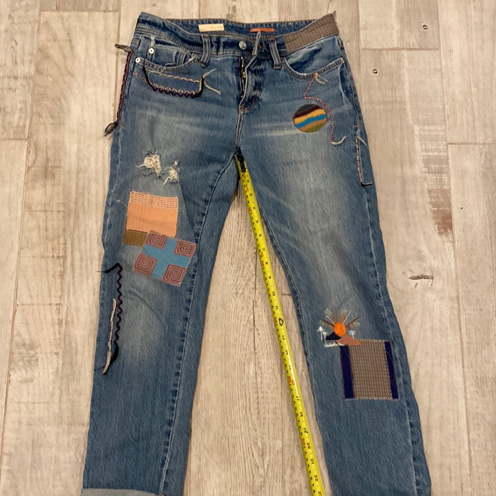 Pilcro and the Letterpress patch jeans
